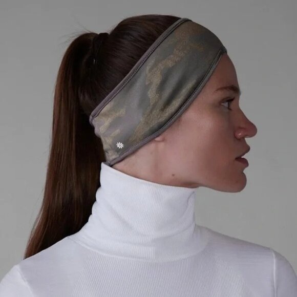 Athleta Flurry Reflective II Headband Bluff Camo NWT - Picture 1 of 5